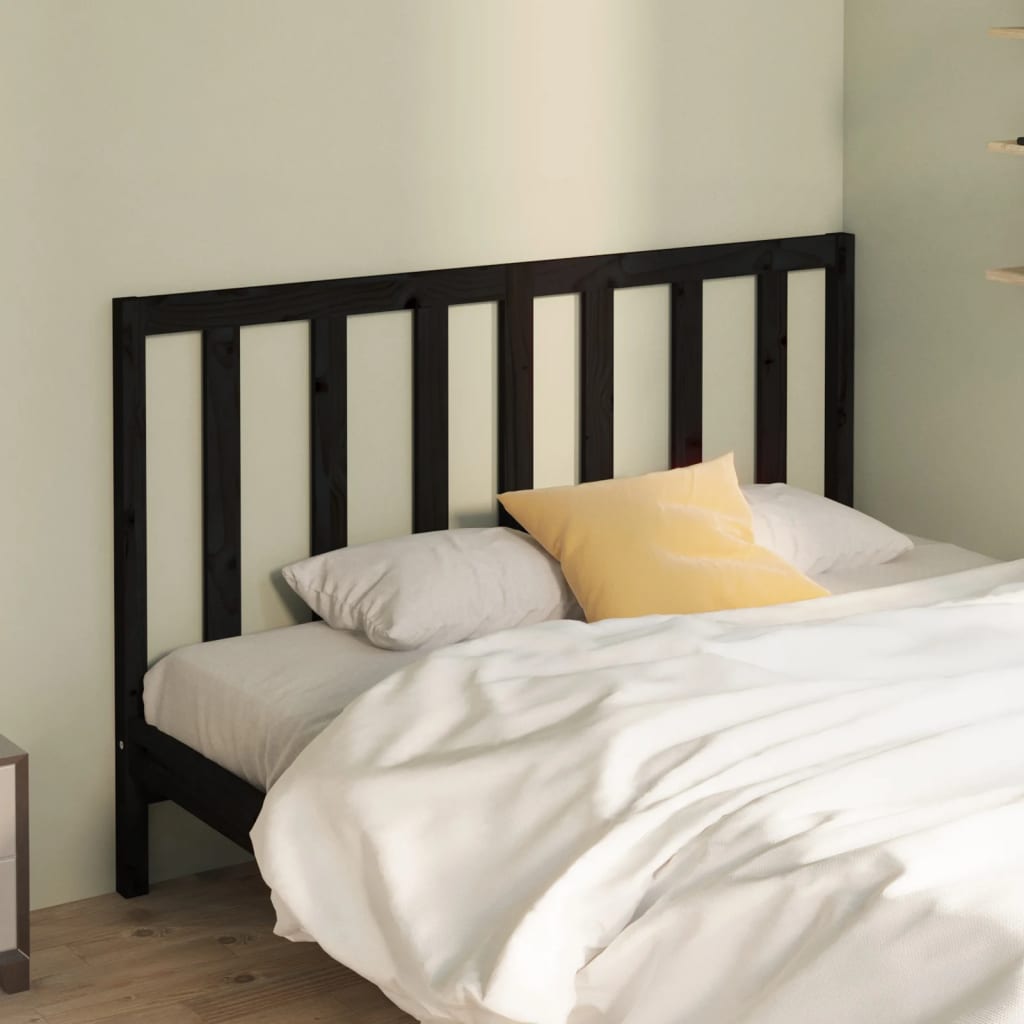 Testiera Letto Grigia 156X4X100 Cm In Legno Massello Di Pino