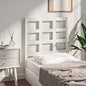 Testiera Per Letto Nera 80,5X4X100 Cm In Legno Massello Di Pino
