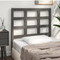Testiera Per Letto Nera 80,5X4X100 Cm In Legno Massello Di Pino