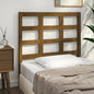 Testiera Per Letto Nera 80,5X4X100 Cm In Legno Massello Di Pino