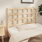 Testiera Per Letto Nera 80,5X4X100 Cm In Legno Massello Di Pino