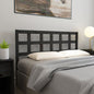 Testiera Per Letto Nera 80,5X4X100 Cm In Legno Massello Di Pino