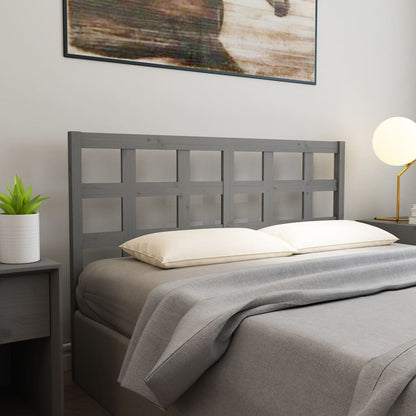 Testiera Per Letto Nera 80,5X4X100 Cm In Legno Massello Di Pino