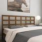 Testiera Per Letto Nera 80,5X4X100 Cm In Legno Massello Di Pino