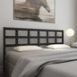 Testiera Per Letto Nera 80,5X4X100 Cm In Legno Massello Di Pino