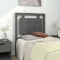 Testiera Per Letto Nera 80,5X4X100 Cm In Legno Massello Di Pino