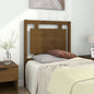 Testiera Per Letto Nera 80,5X4X100 Cm In Legno Massello Di Pino