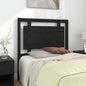 Testiera Per Letto Nera 80,5X4X100 Cm In Legno Massello Di Pino