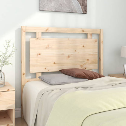 Testiera Per Letto Nera 80,5X4X100 Cm In Legno Massello Di Pino
