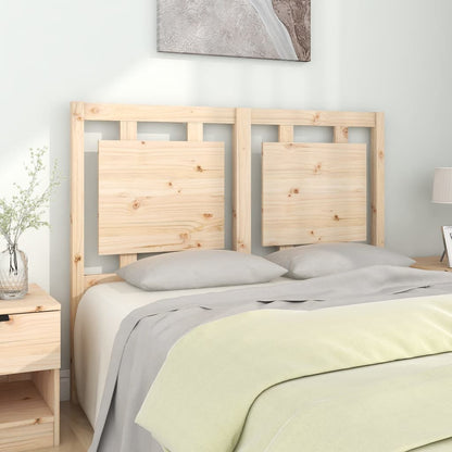 Testiera Per Letto Nera 80,5X4X100 Cm In Legno Massello Di Pino