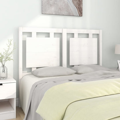 Testiera Per Letto Nera 80,5X4X100 Cm In Legno Massello Di Pino