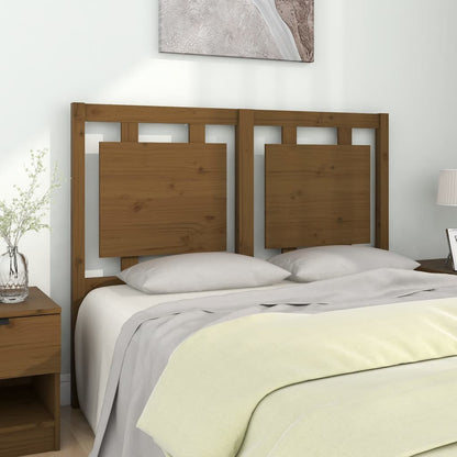 Testiera Per Letto Nera 80,5X4X100 Cm In Legno Massello Di Pino