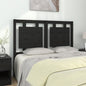 Testiera Per Letto Nera 80,5X4X100 Cm In Legno Massello Di Pino