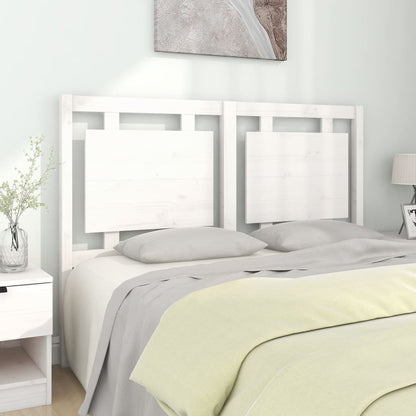 Testiera Per Letto Nera 80,5X4X100 Cm In Legno Massello Di Pino