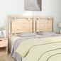 Testiera Per Letto Nera 80,5X4X100 Cm In Legno Massello Di Pino