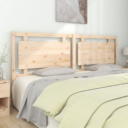 Testiera Per Letto Nera 80,5X4X100 Cm In Legno Massello Di Pino