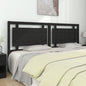 Testiera Per Letto Nera 80,5X4X100 Cm In Legno Massello Di Pino