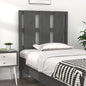 Testiera Per Letto Nera 155,5X4X100Cm In Legno Massello Di Pino