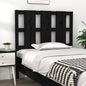 Testiera Per Letto Nera 155,5X4X100Cm In Legno Massello Di Pino