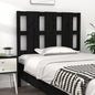 Testiera Per Letto Nera 155,5X4X100Cm In Legno Massello Di Pino