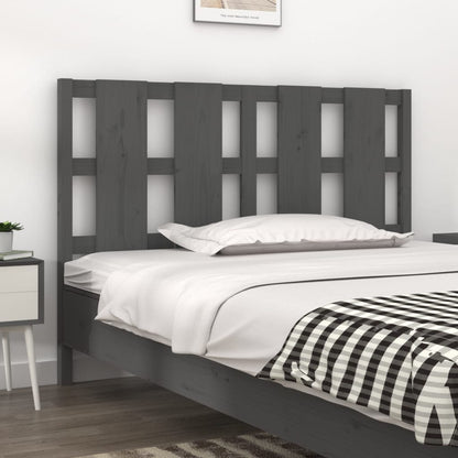 Testiera Per Letto Nera 155,5X4X100Cm In Legno Massello Di Pino