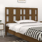Testiera Per Letto Nera 155,5X4X100Cm In Legno Massello Di Pino