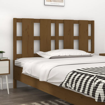 Testiera Per Letto Nera 155,5X4X100Cm In Legno Massello Di Pino
