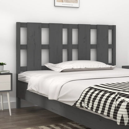 Testiera Per Letto Nera 155,5X4X100Cm In Legno Massello Di Pino