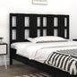 Testiera Per Letto Nera 155,5X4X100Cm In Legno Massello Di Pino