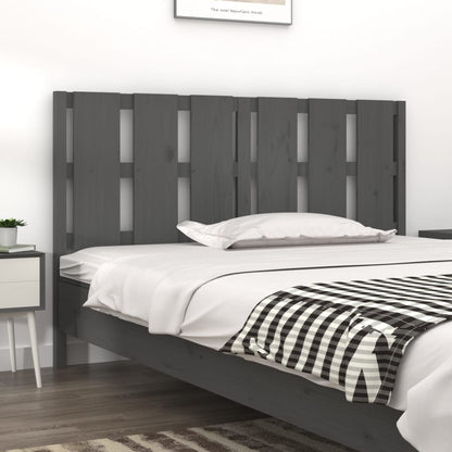 Testiera Per Letto Nera 155,5X4X100Cm In Legno Massello Di Pino