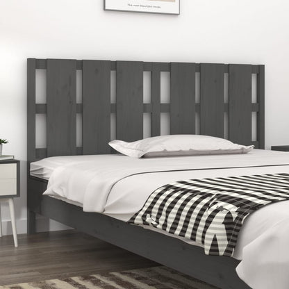 Testiera Per Letto Nera 155,5X4X100Cm In Legno Massello Di Pino