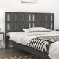 Testiera Per Letto Nera 155,5X4X100Cm In Legno Massello Di Pino
