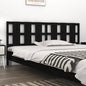 Testiera Per Letto Nera 155,5X4X100Cm In Legno Massello Di Pino