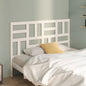 Testiera Per Letto Bianca 81X4X104 Cm In Legno Massello Di Pino Bianco