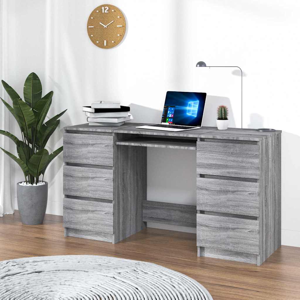 Scrivania 140X50X77 Cm In Legno Multistrato