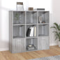 Libreria Nera 98X30X98 Cm In Legno Multistrato
