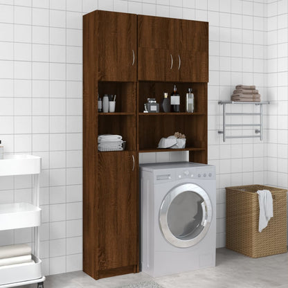 Mobile Da Bagno 32X25,5X190 Cm Legno Ingegnerizzato