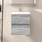 Mobile Sottolavabo 90X38,5X45Cm Legno Multistrato Grigio Sonoma