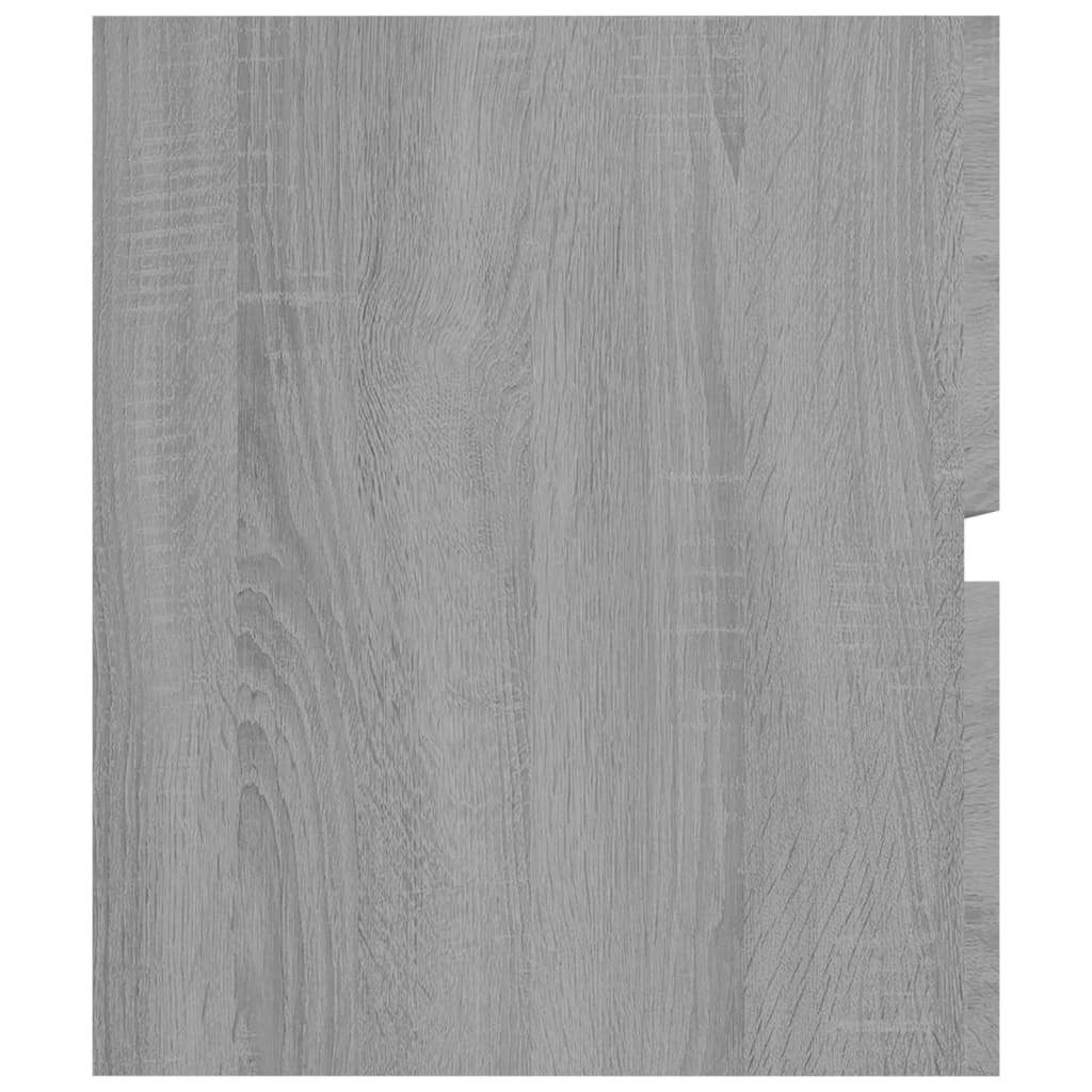 Mobile Sottolavabo 90X38,5X45Cm Legno Multistrato Grigio Sonoma
