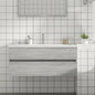 Mobile Sottolavabo 90X38,5X45Cm Legno Multistrato Grigio Sonoma