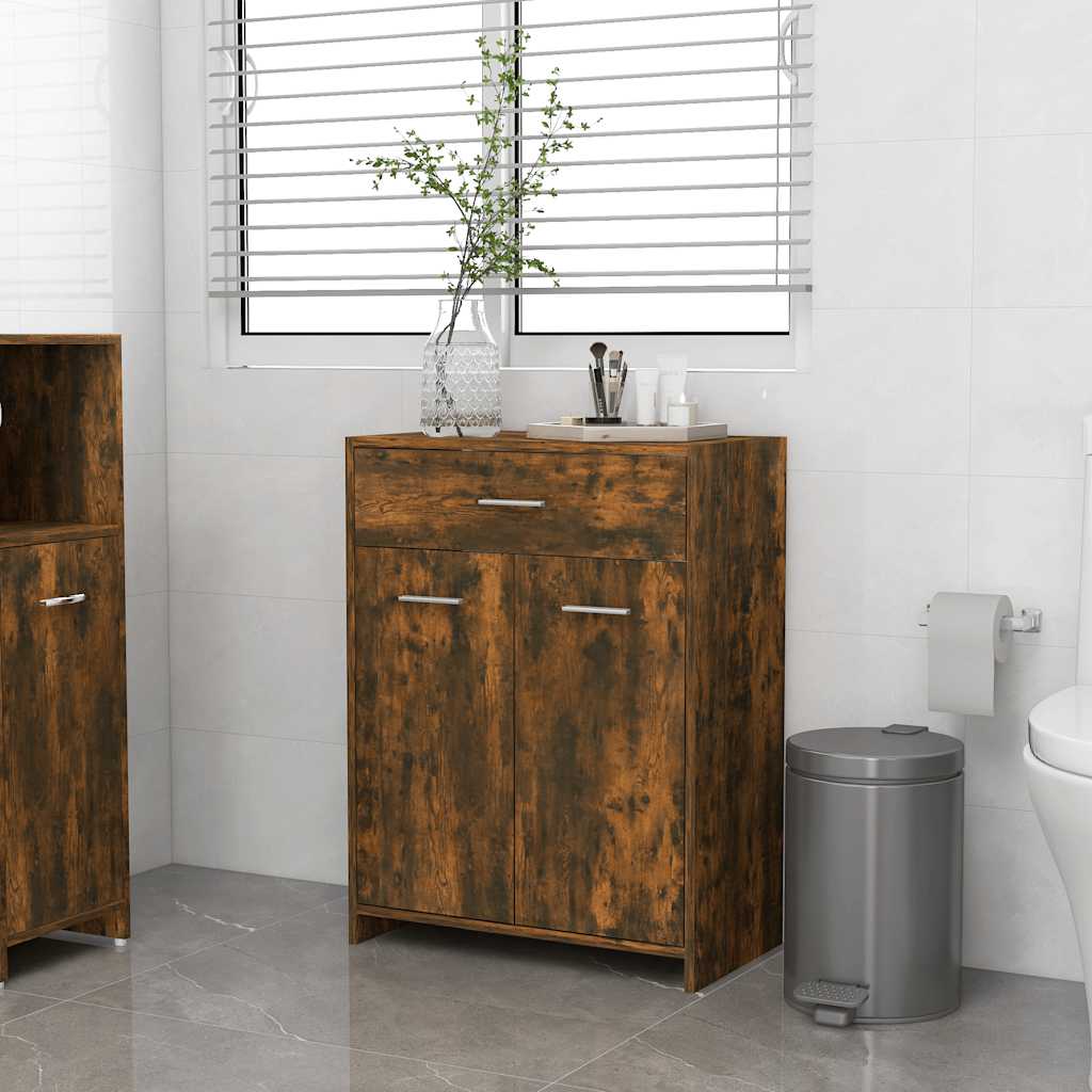 Mobile Da Bagno 60X33X80 Cm In Legno Tecnico