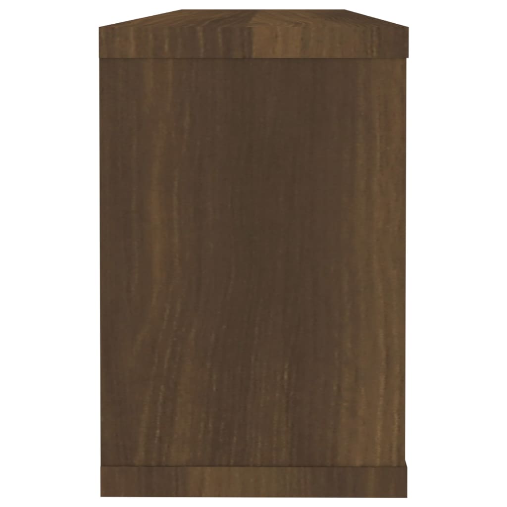 Mensole Cubo Muro 2Pz In Multistrato Rovere Marrone