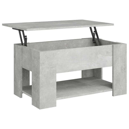 Tavolino Da Salotto Grigio Cemento 79X49X41Cm Legno Multistrato