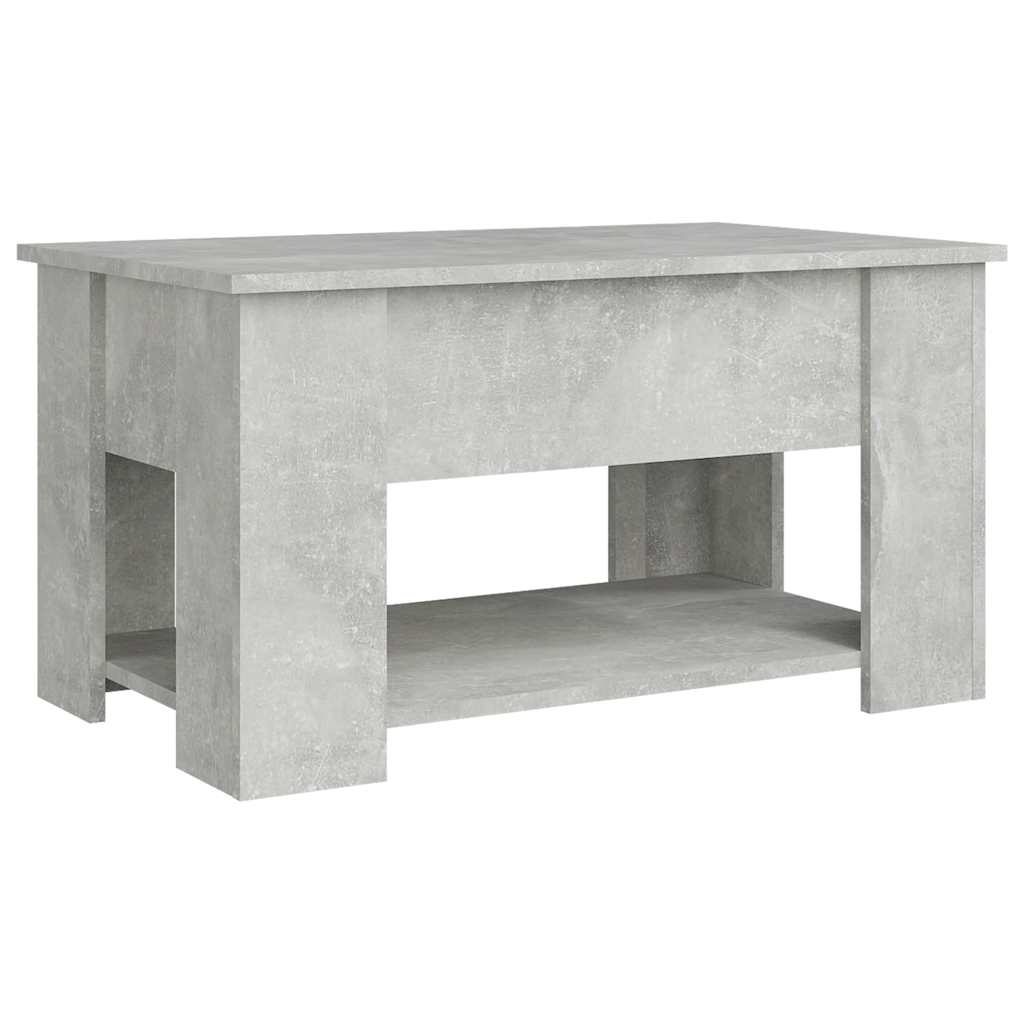 Tavolino Da Salotto Grigio Cemento 79X49X41Cm Legno Multistrato