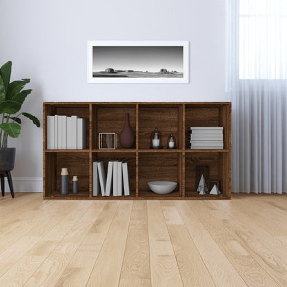Libreria/Credenza Rovere Marrone 66X30X130 Cm Legno Multistrato
