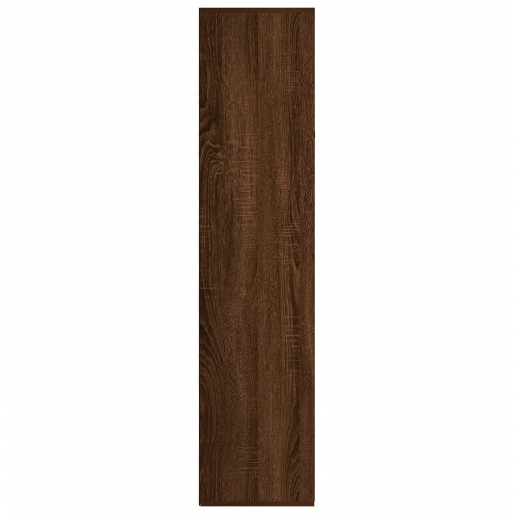 Libreria/Credenza Rovere Marrone 66X30X130 Cm Legno Multistrato