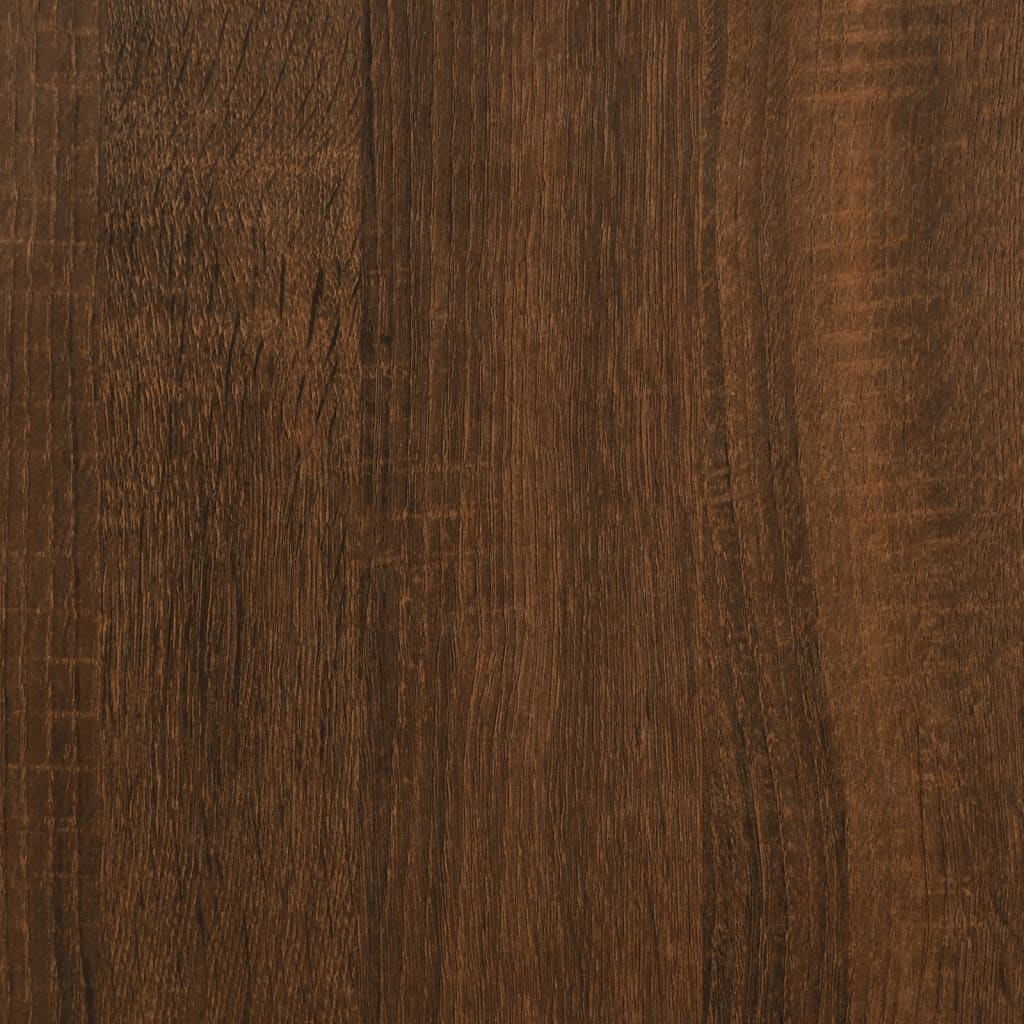 Libreria/Credenza Rovere Marrone 66X30X130 Cm Legno Multistrato