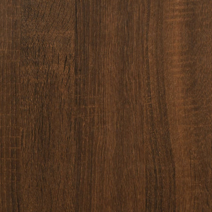 Libreria/Credenza Rovere Marrone 66X30X130 Cm Legno Multistrato