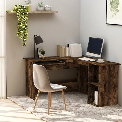 Scrivania Angolo Artigianale 120X140X75 Cm Legno Multistrato