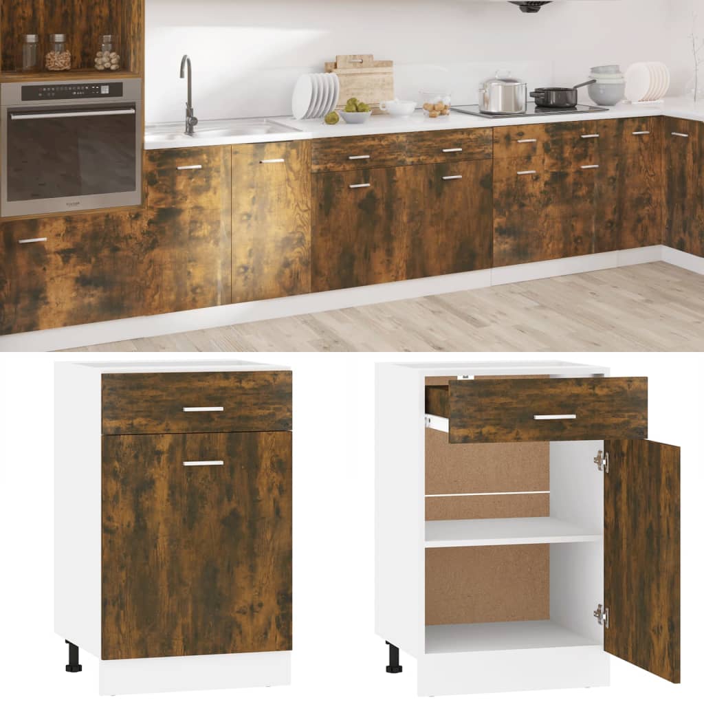 Mobile Pensile “Riga” 40X29,5X60 Cm Rovere Fumo